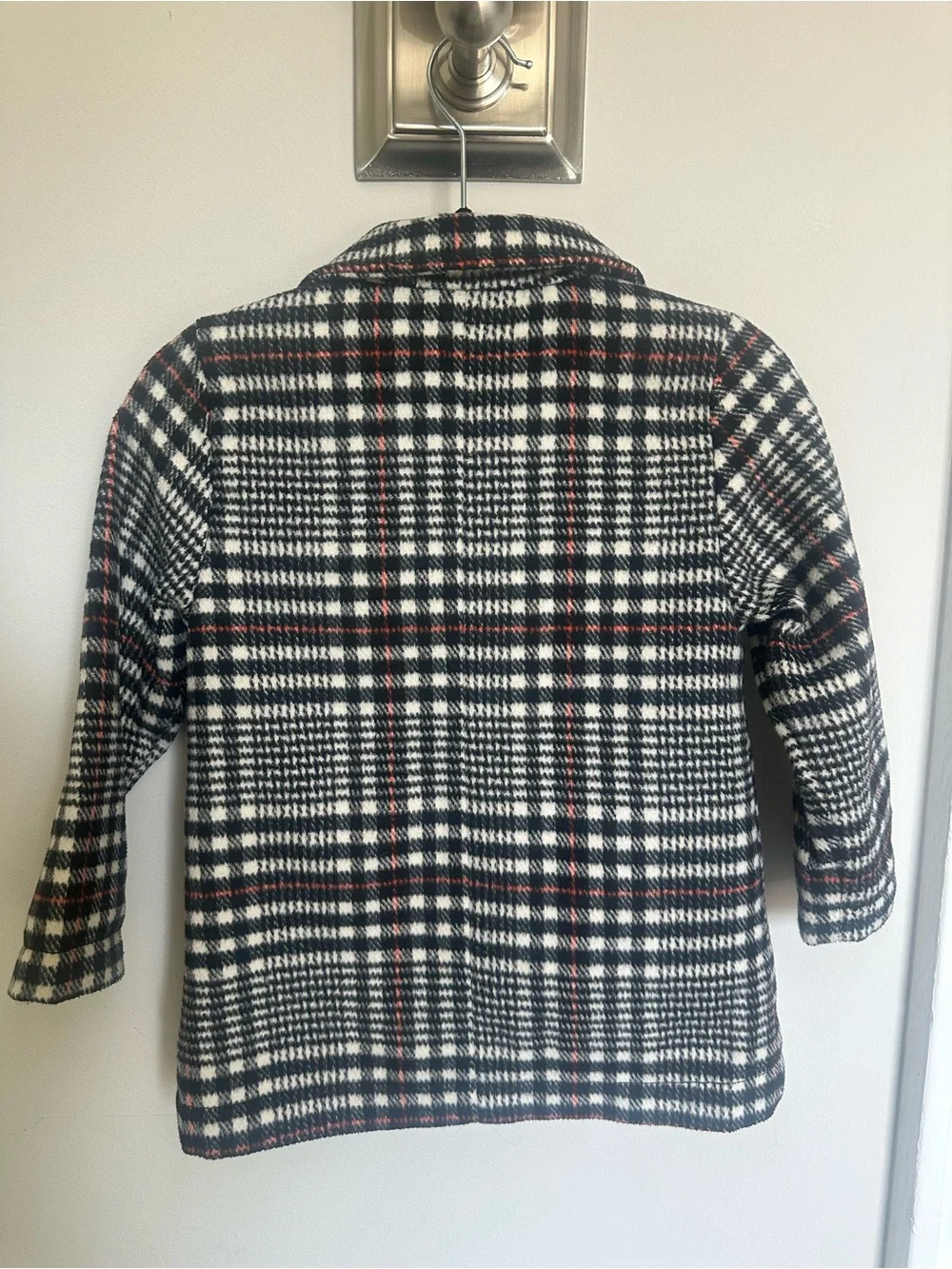 Old Navy Girl’s Black & White Plaid Blazer